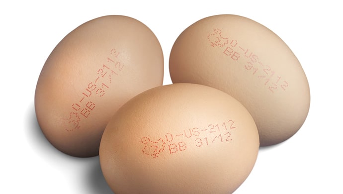 In logo và hạn sử dụng lên trứng 