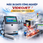 Máy in date công nghiệp Videojet ứng dụng trên chai PET
